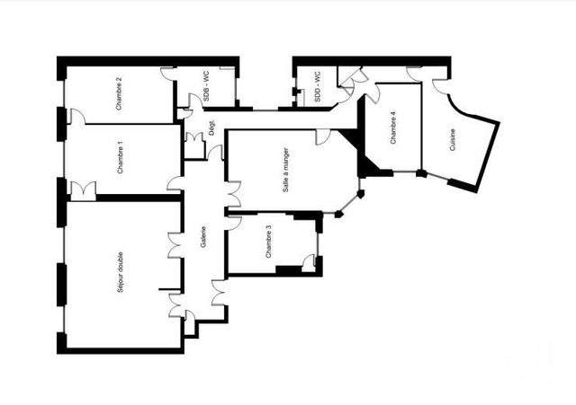 Appartement F7 à vendre - 7 pièces - 191.0 m2 - PARIS - 75007 - ILE-DE-FRANCE - Century 21 Tour Eiffel