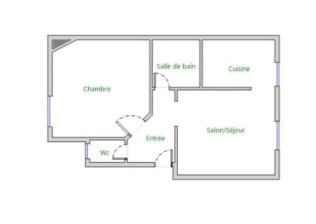 Appartement F2 à vendre - 2 pièces - 36.0 m2 - PARIS - 75015 - ILE-DE-FRANCE - Century 21 Tour Eiffel