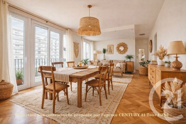 Appartement à vendre - 4 pièces - 76.43 m2 - PARIS - 75015 - ILE-DE-FRANCE - Century 21 Tour Eiffel