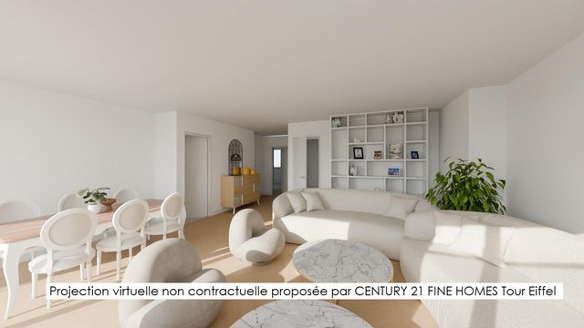 Appartement à vendre - 3 pièces - 82.88 m2 - PARIS - 75007 - ILE-DE-FRANCE - Century 21 Tour Eiffel