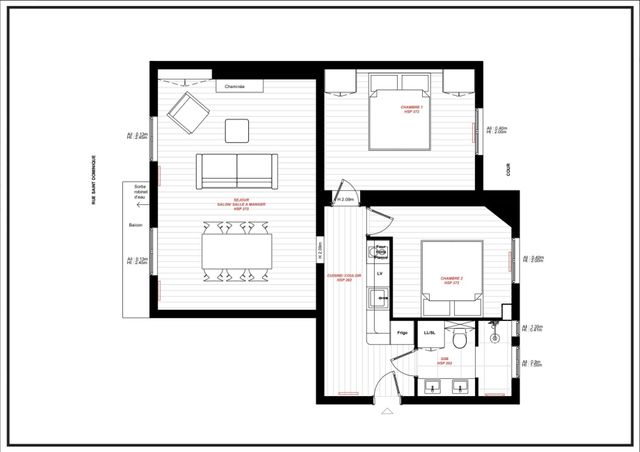 Appartement à vendre - 3 pièces - 61.28 m2 - PARIS - 75007 - ILE-DE-FRANCE - Century 21 Tour Eiffel