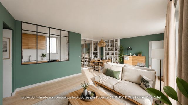 Appartement F3 à vendre - 3 pièces - 46.77 m2 - PARIS - 75007 - ILE-DE-FRANCE - Century 21 Tour Eiffel