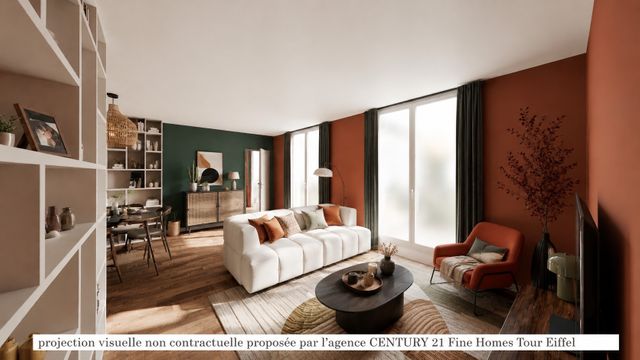 Appartement F3 à vendre - 3 pièces - 46.77 m2 - PARIS - 75007 - ILE-DE-FRANCE - Century 21 Tour Eiffel